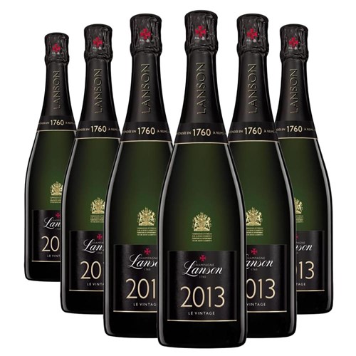 Crate of 6 Lanson Le Vintage 2013 Champagne 75cl